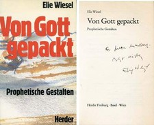 Elie Wiesel autograph Nobel Peace Prize in 1986, signed book