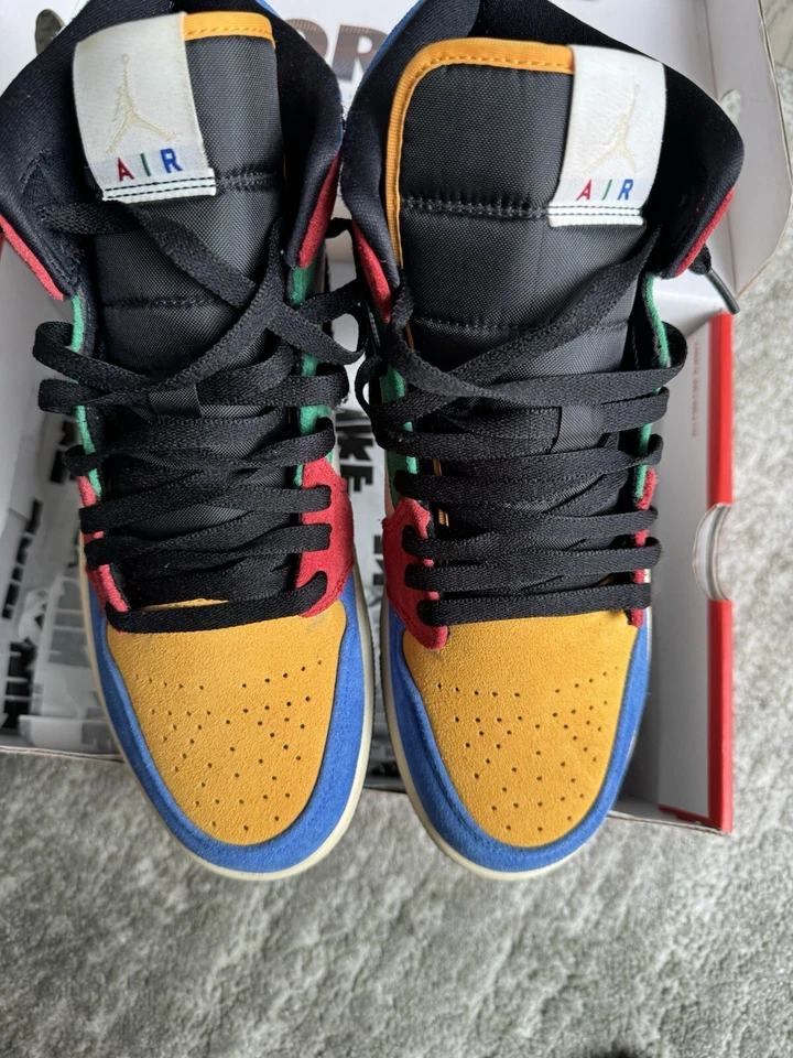 Talla 10 - Azul The Great x Air Jordan 1 Mid Fearless Foto 3 de 4