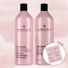 PUREOLOGY Pure Volume Shampoo&Conditioner 33.8oz SET