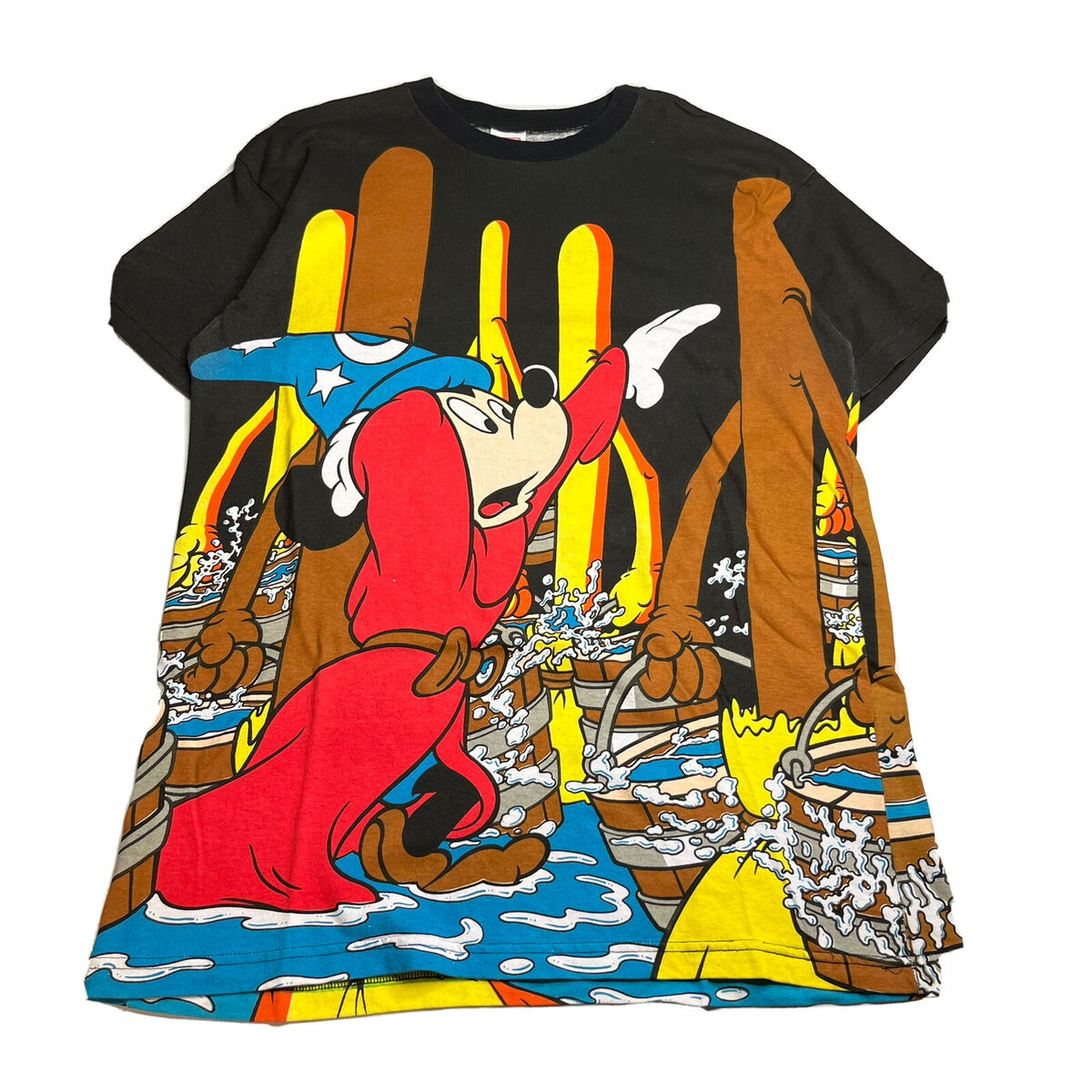 Vintage Disney Wear Fantasia T-shirt Mickey All Over Print Vintage Disney Wear Fantasia T-shirt Mickey All Over Print