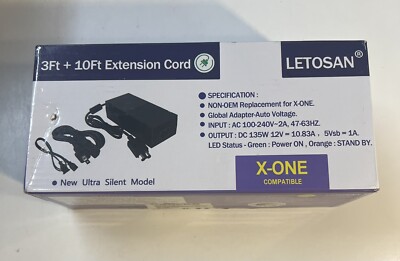 Microsoft Letosan  XBOX ONE Console AC Adapter Charger Power Supply Cord / Ab