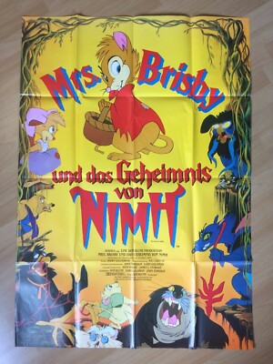 Filmposter * Kinoplakat * A0 * Mrs. Brisby und das Geheimnis von NIMH * 1982