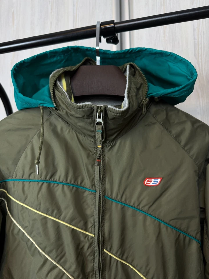55DSL Diesel vintage y2k nylon khaki green jacket - Image 3 of 4