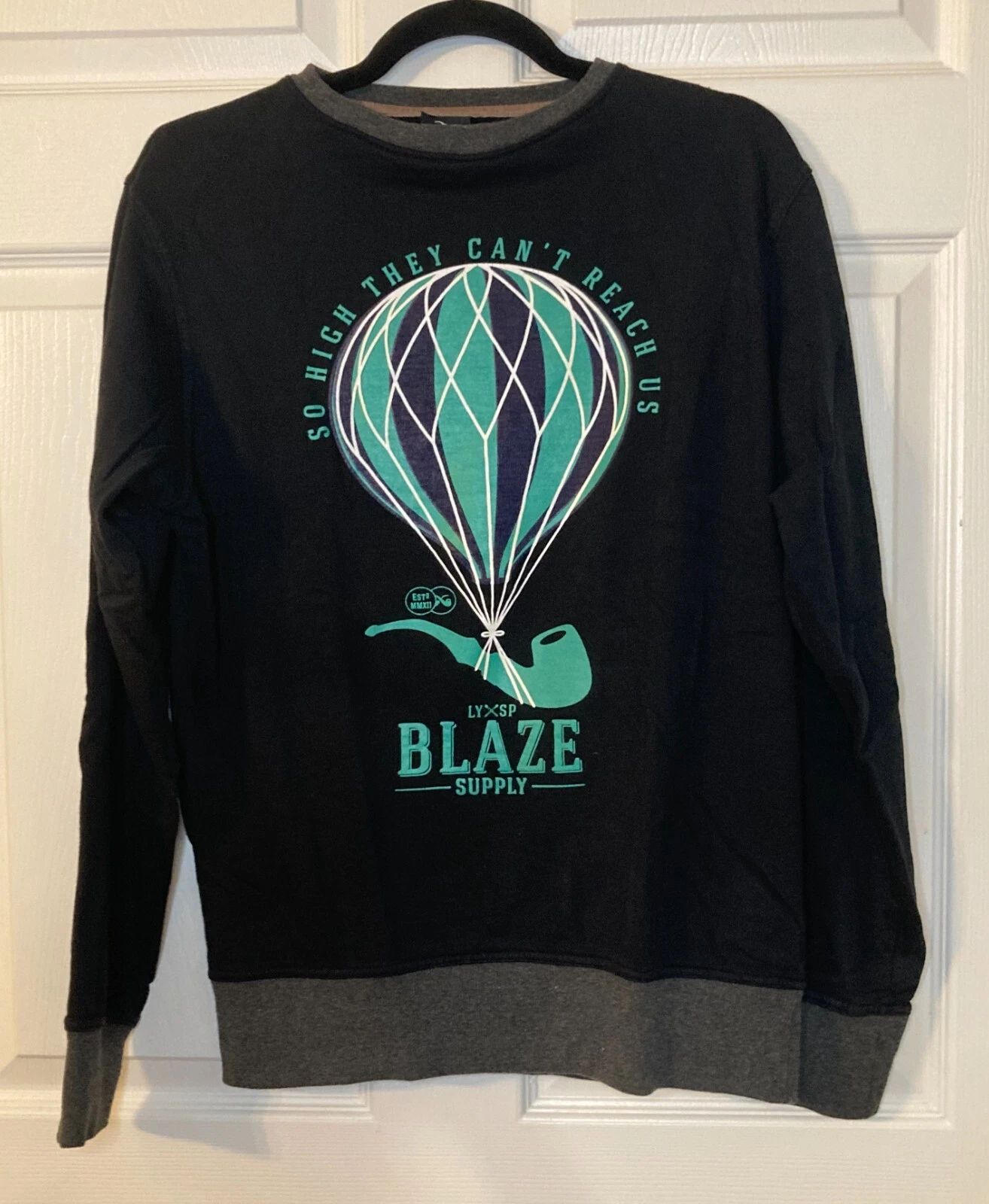 Blaze Supply Men's "So High..." Long Sleeve Graphic Shirt - Size S