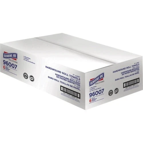 Repuesto dispensador de toallas de papel blanco 7" x 600 pies 6 rollos genuino Joe Solutions Foto 4 de 4
