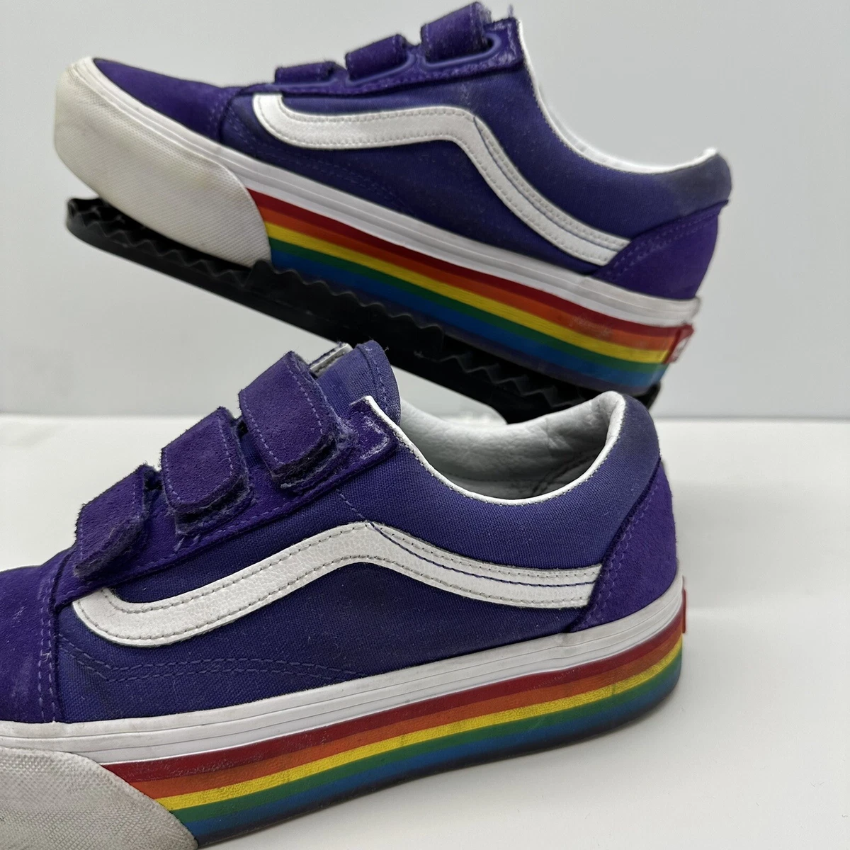 Vans rainbow platform shoes sale