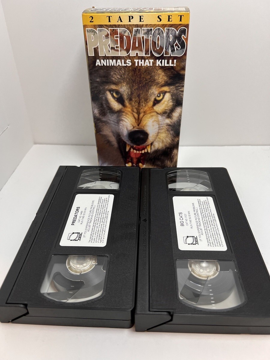 Predators Animals That Kill VHS 2 Tape Set Big Cats | eBay