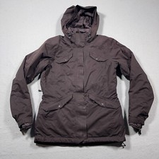 REI Jacket Womens XS Element Jacket Burgundy Insolated Coat Hood Large