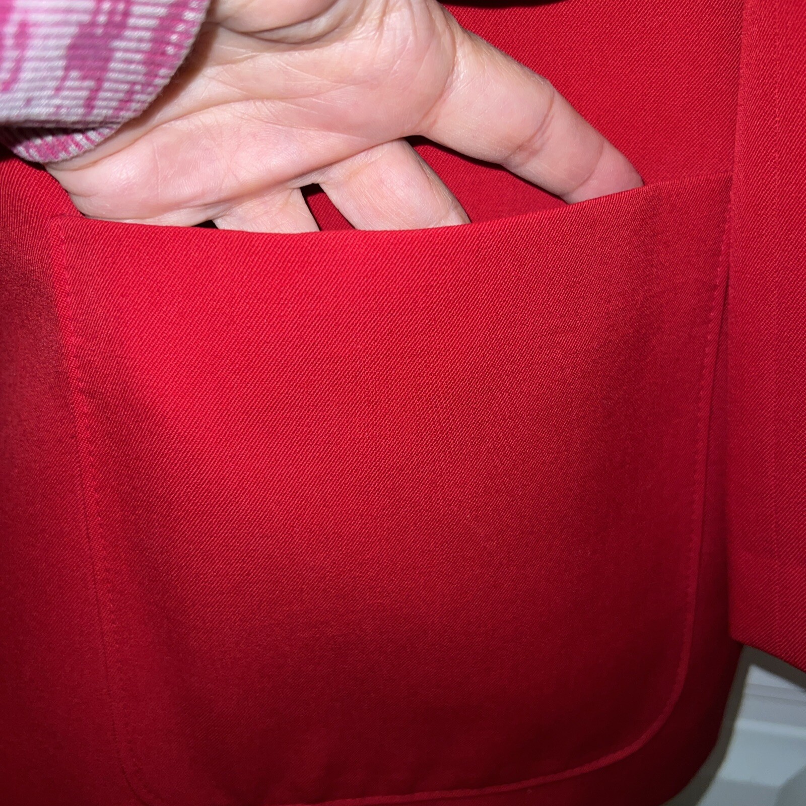 Pendleton Virgin Wool Jacket Red Size 12 Lined Bu… - image 9