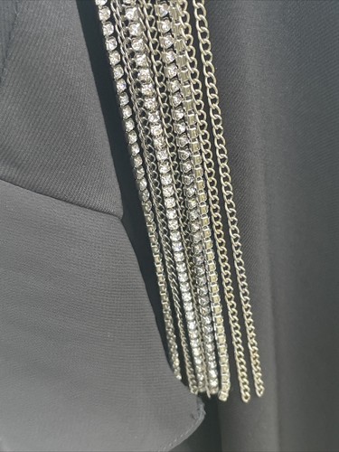 NEW Roz & Ali Dress Barn Little Black Dress Diamond Rhinestone Necklace❤️blt7m91 - Picture 12 of 12