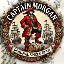 Captain Morgan Sign Aluminum Weatherproof Sign Funny