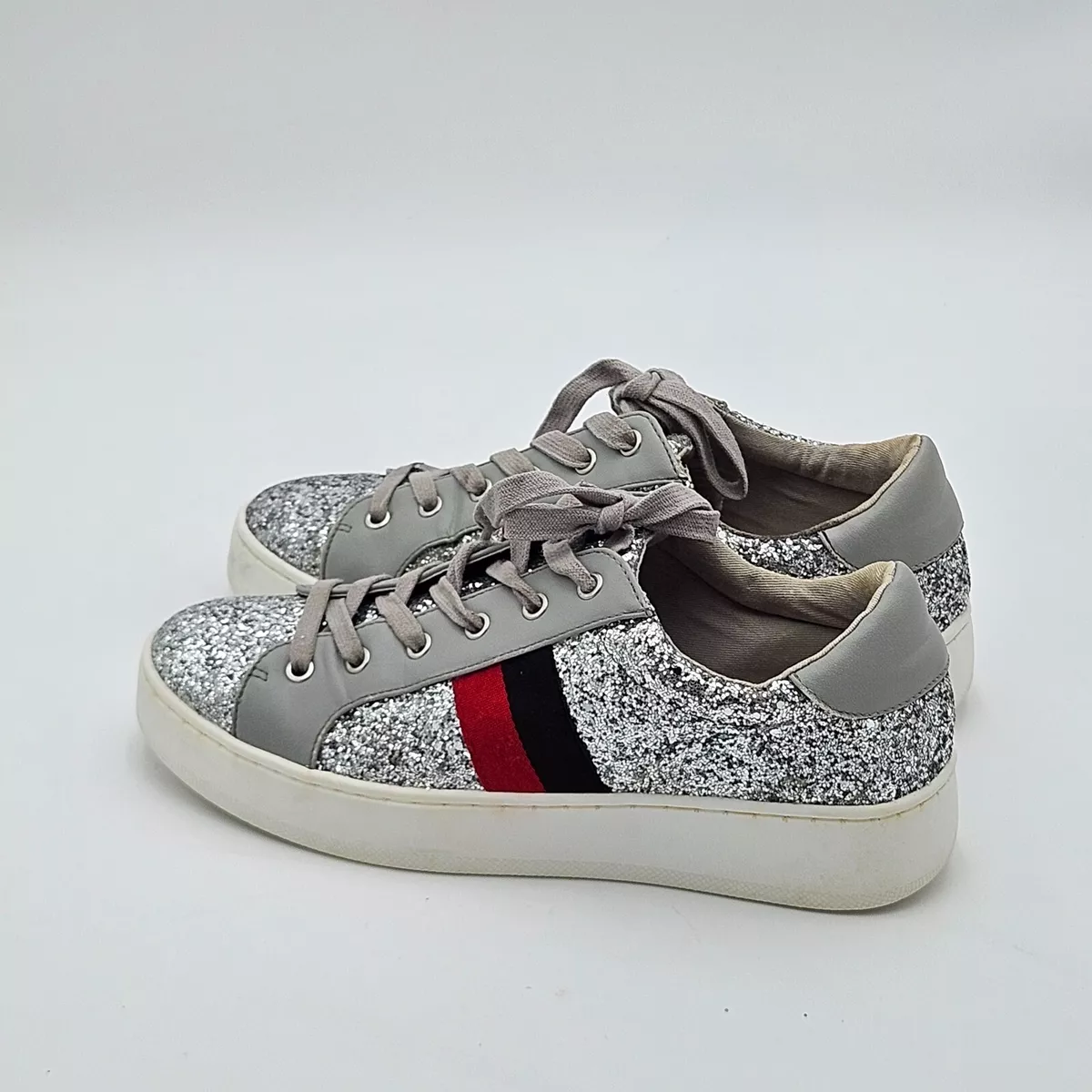 Steve madden glitter tennis shoes 2025