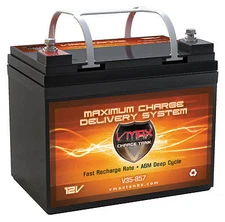 VMAX V35-857 AGM MGI Motorcaddies Comp Stnrd & Navigator 12V GOLF CART Battery