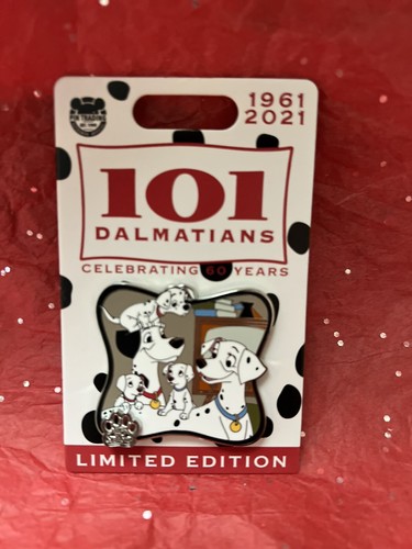 Disney Parks DLR WDW 101 Dalmatians Dog Puppy 60 Years LE Pin Pongo Perdita - 第 1/1 張圖片