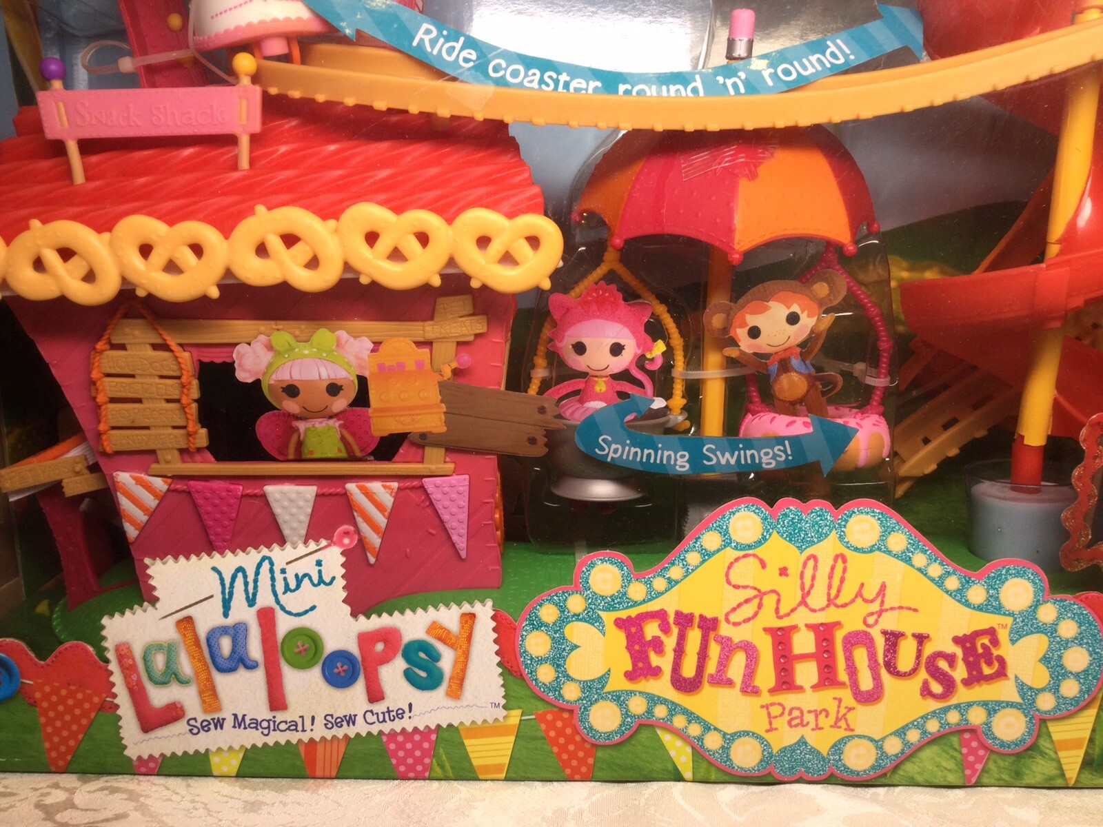 Mini Lalaloopsy Silly Fun House Park Playset Roller Coaster Doll Sealed