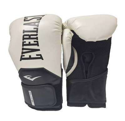 Everlast Elite 2 Boxing Gloves, White/Black 12 oz.