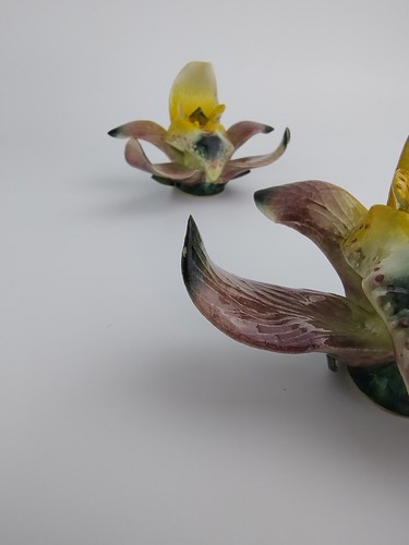 Vintage DARBYSHIRE WARE Orchid Salt & Pepper Shakers WEST AUSTRALIAN POTTERY - Picture 8 of 17