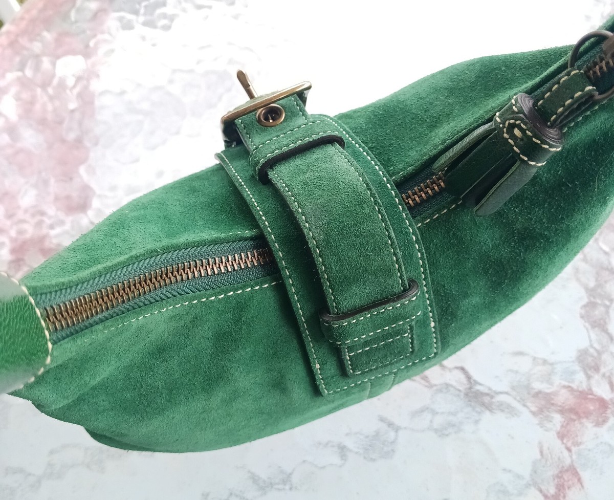 Coach✨ Shoulder Bag Green Suede y2k Hobo SOLD Y2K Coach Green Jacquard Large SoHo ✨Extremely Rare