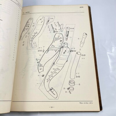 Kawasaki KS125 1974 Parts list Catalog Manual Genuine Japan Used P