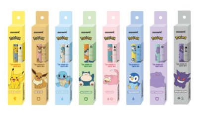 Monami 153 x Pokemon Ballpoint Pens 3PCS Licensed Pikachu Eevee Squirtle Snorlax
