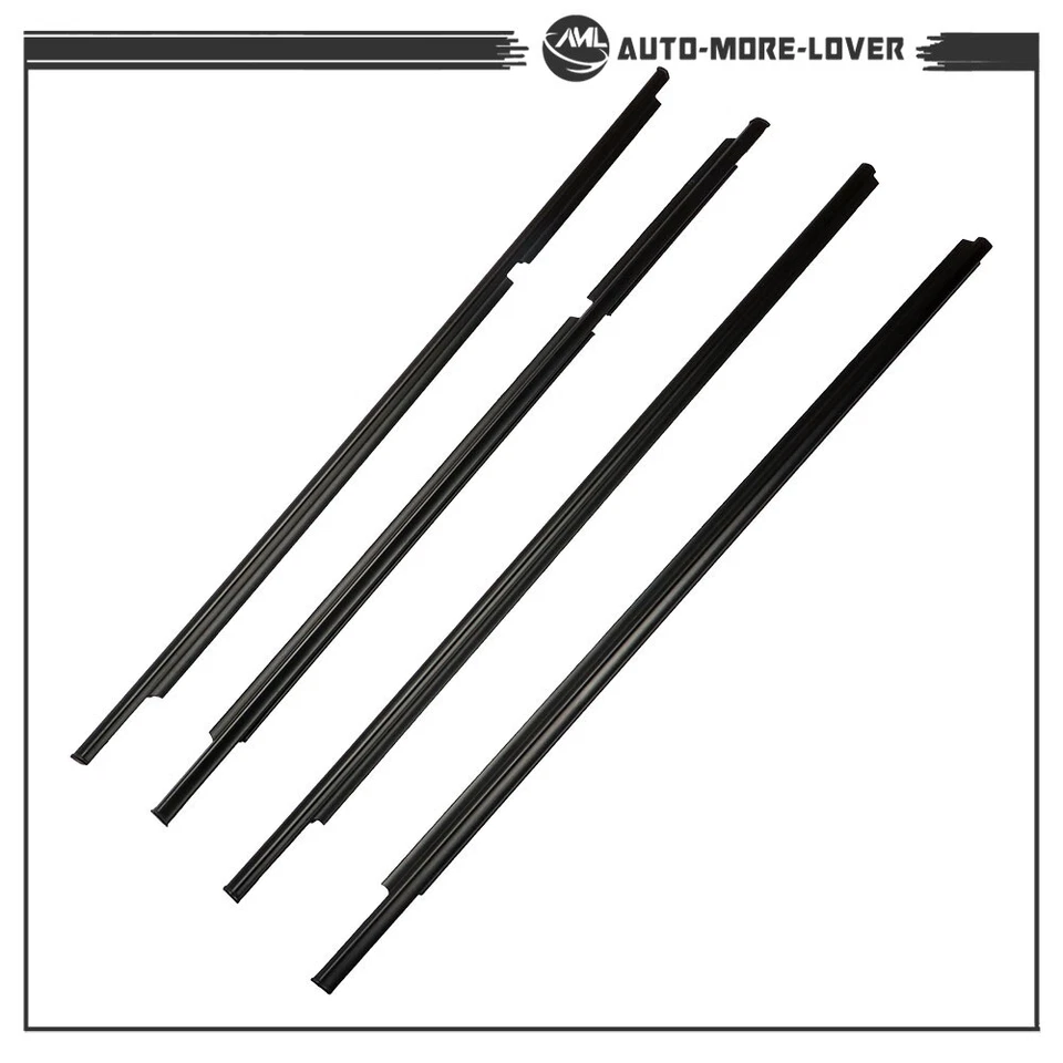 Moldura de cinturón de sellado de tira climática para ventana exterior de coche Toyota 4Runner 2003-2009 Foto 3 de 4