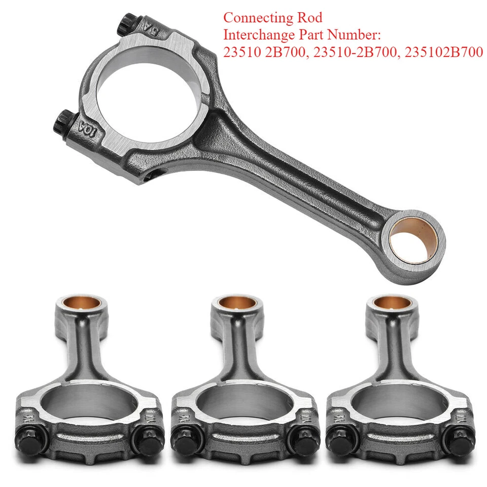 Engine Crankshaft Connecting Rod Bearing For 1.6 Hyundai 12-20 Kia Optima Sonata Foto 3 de 4