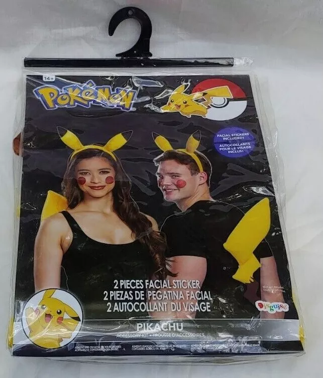 NEW Pikachu for Cosplay Costume Halloween, Pokémon anime Plush Disguise  Nintendo