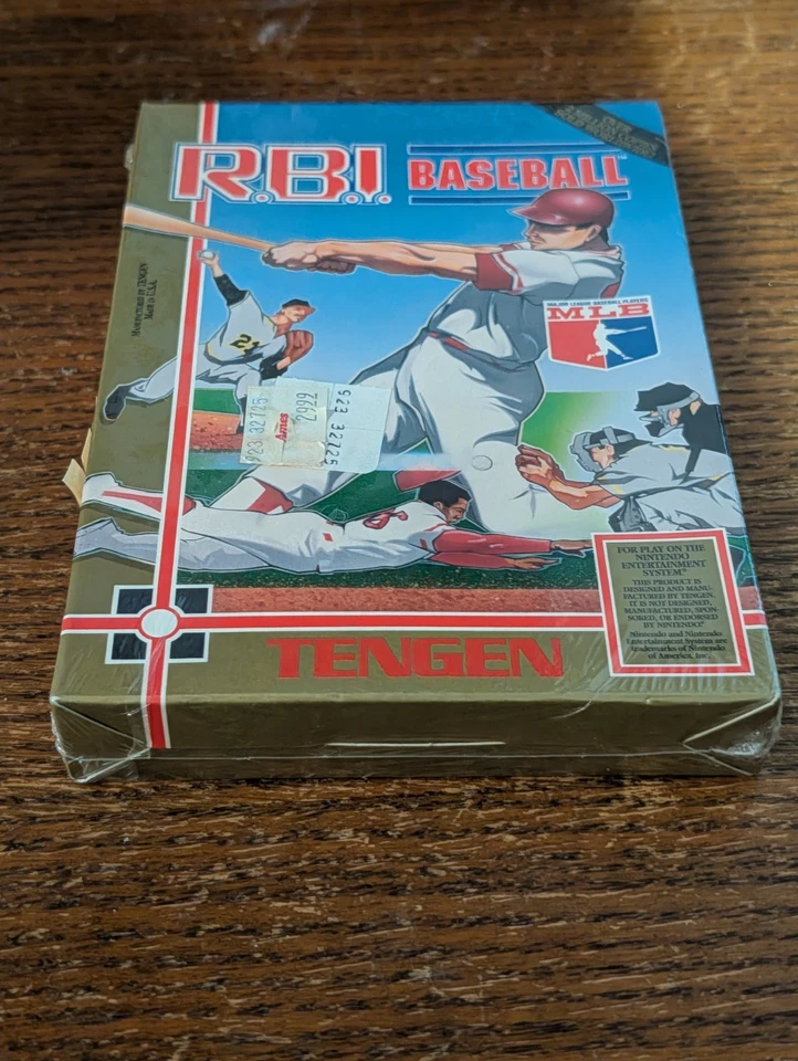 New Sealed NES R.B.I. Baseball Tengen 3 Sided Seam Ames Price Tags - Image 3 of 4