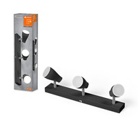 Led Deckenleuchte Lampe Spot Pear Schwarz 3 X 4,3W GU10 1050Lm Warmweiß 2700K