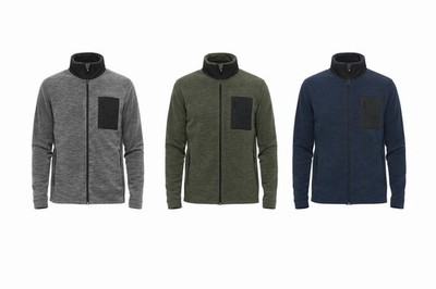 INDICODE Wilton Herren Fleece-Jacke mit Stehkragen und Brusttasche Übergangs-Jac