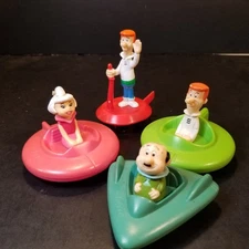 1989 - The Jetsons - Wendy's Kids Meal Toy Hanna Barbera 4 Rolling Saucers