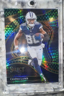 2023 Panini Select - Club Level CeeDee Lamb #287 Dragon Scale Prizm /70