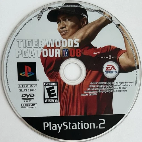 Tiger Woods PGA Tour 08 (Sony PlayStation 2, PS2) DISC ONLY | NO TRACKING | M343