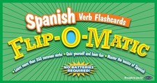 KAPLAN SPANISH VERB FLASHCARDS FLIP-O-MATIC *Excellent Condition*