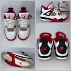 Nike Air Jordan 4 Retro Fire Red Black 2020 GS Sz. 4.5Y / 6 Women 408452-160 YGI