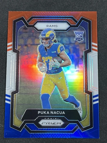 2023 Panini Prizm Puka Nacua RC Red White Blue Prizm Rams #357