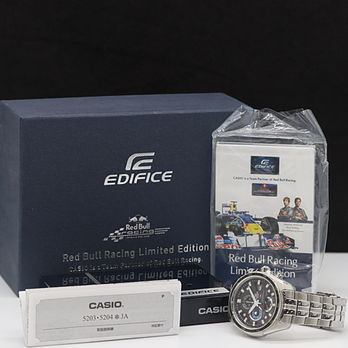 CASIO Edifice Red Bull Racing Watch Rare Limited w/ Box EF