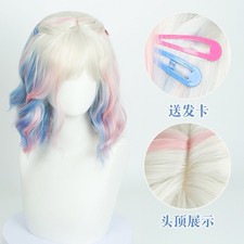 Colorful Perm Short Wig Heat Resistant for En...