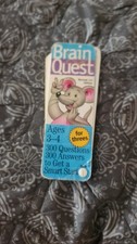 BRAIN QUEST FOR AGES 3-4 REVISED THIRD EDITION 300 QUESTIONS AND ANSWERS FOR THR