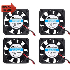 Makerfocus 4Pcs 3D Printer Fan 12V, 40Mm 12 Volt Fan 0.08A DC Mini Quiet Coolin