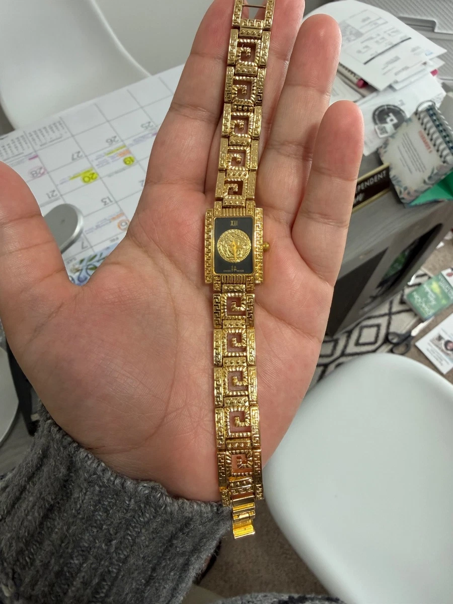 Versace Women’s Vintage Gold Wristwatch with Diamond Accents- Good Condition Versace Diamond Accent Wristwatches for sale - eBay main image 2