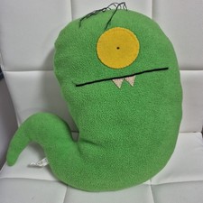 Ugly Doll OLD ORIGINAL 14" Green 1 Eye Stuffed Animal Uglyworm 2004