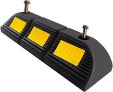 Parking Stopper for Garage Floor, Heavy Duty Rubber Car Wheel Curb Stoppers Bump