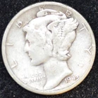 1943-S FINE Mercury Dime, 90% SILVER!