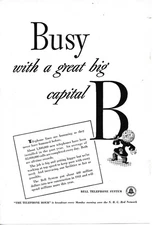 Magazine Ad - 1942 - AT&T / Bell System - Busy - World War II