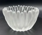 Vintage Tapio Wirkkala Frosted Fingers bowl 5.5x 3.25” Tall - Two Small Chips