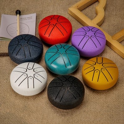 3 Inch Steel Tongue Drum Mini Handpan Portable Percussion Instrument