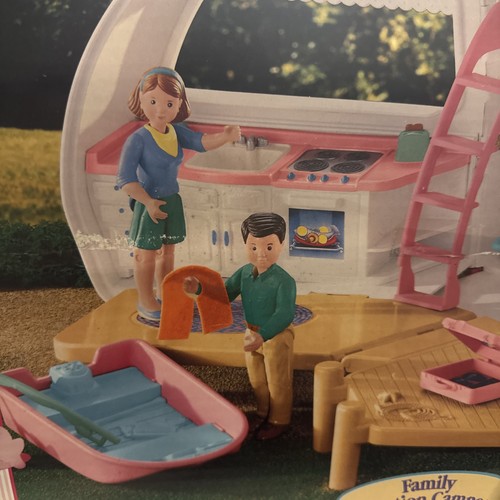 Autocaravana Fisher Price Loving Family cámper de vacaciones vintage 1998 nueva - Imagen 2 de 6