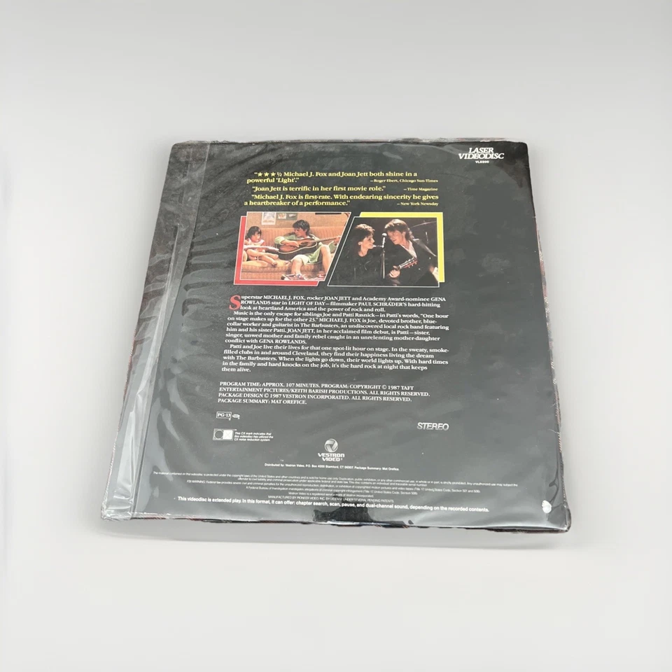 Light Of Day Laserdisc Michael j Fox, Joan Jett Rare LD — 第 2/2 张图片