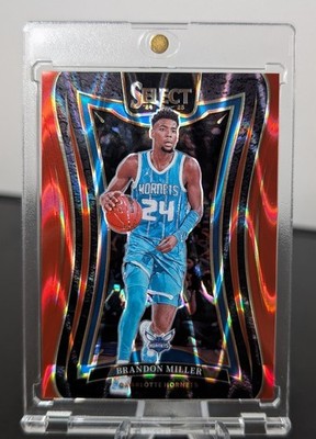 Brandon Miller 2024-25 Panini Select #216 Red Tectonic Prizm #24/65 Jsy #d 1/1